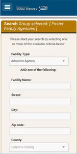 CDSS Facility Search screenshot 1