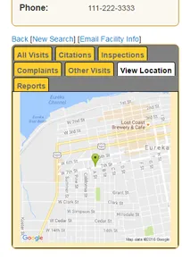 CDSS Facility Search screenshot 4