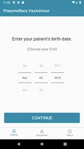 PneumoRecs VaxAdvisor screenshot 0