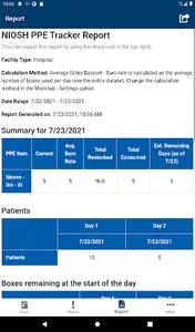 NIOSH PPE Tracker screenshot 14