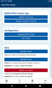 NIOSH PPE Tracker screenshot 15