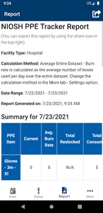 NIOSH PPE Tracker screenshot 6