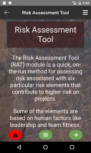 USFS Risk Calculator screenshot 1