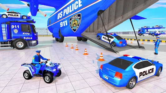 Police Vehicle Cargo Truck Sim screenshot 11