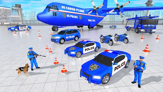 Police Vehicle Cargo Truck Sim screenshot 17