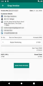 Grap Invoice screenshot 2