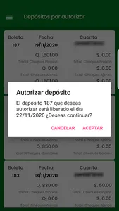 Depósitos Remotos screenshot 2
