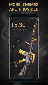 Cool Gun Shooting Lock Screen screenshot 2