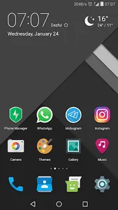 Dark AOSP EMUI 5.X/8.0 theme screenshot 0