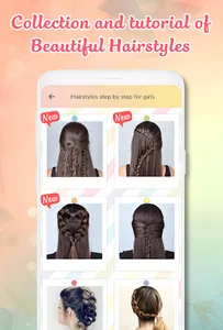 Hairstyles step by step screenshot 1