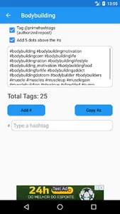 Prime Hashtags screenshot 2