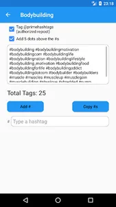 Prime Hashtags Pro screenshot 2