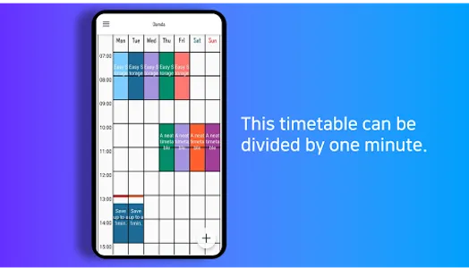 Planner Timetable with alarm f screenshot 1