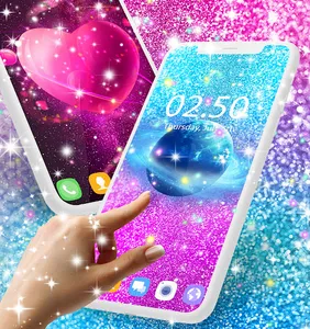 Glitter galaxy live wallpaper screenshot 15