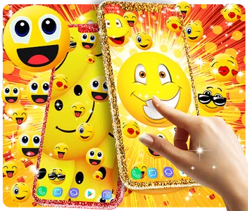 Emoji live wallpaper screenshot 1