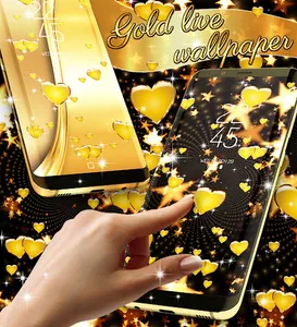 Golden live wallpaper screenshot 10