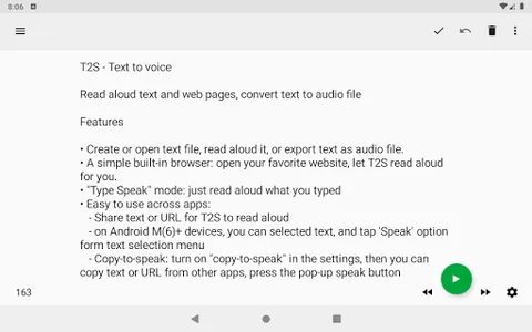 T2S: Text to Voice/Read Aloud screenshot 5