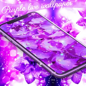 Purple live wallpaper screenshot 14