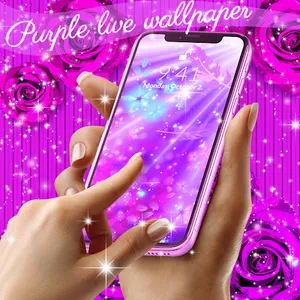 Purple live wallpaper screenshot 20