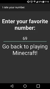 I rate your number. screenshot 0