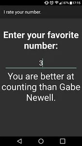 I rate your number. screenshot 2