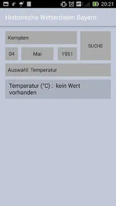 Historische Wetterdaten Bayern screenshot 0