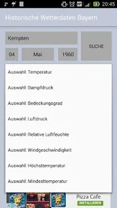 Historische Wetterdaten Bayern screenshot 1