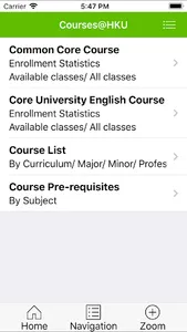 Courses@HKU screenshot 2