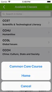 Courses@HKU screenshot 3
