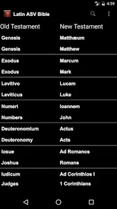 Latin English ASV Bible screenshot 0