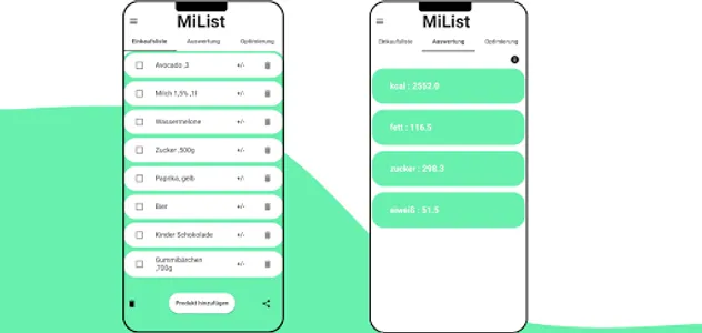 Kaufeinliste screenshot 2