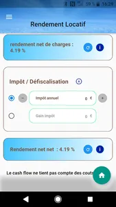 Calcul d'un rendement locatif screenshot 14