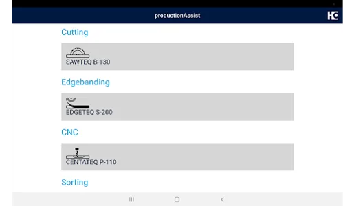 HOMAG productionAssist screenshot 0