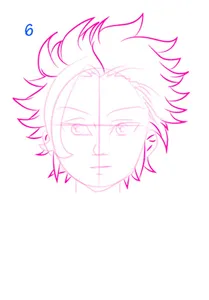 How to draw anime step by step screenshot 5