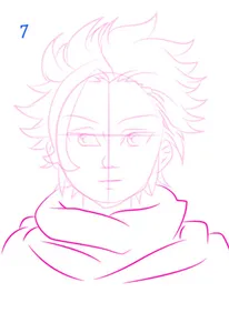 How to draw anime step by step screenshot 6
