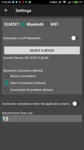 Terminal ELM327 Bluetooth WiFi screenshot 2