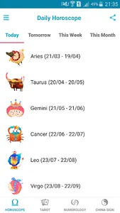 Daily Horoscope Tarot 2019 screenshot 1