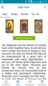 Daily Horoscope Tarot 2019 screenshot 3