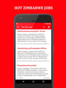 Hot Zimbabwe Jobs screenshot 0
