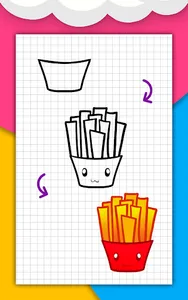 How to draw cute food by steps screenshot 17