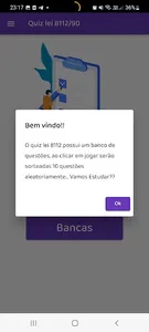 Quiz lei nº 8112/90 screenshot 1