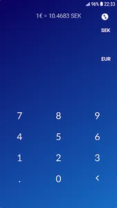 Euro Swedish krona converter / screenshot 0