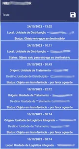 Rastreador de encomendas screenshot 1