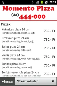 Pizza Momento Nyíregyháza screenshot 2