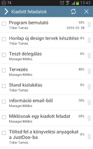Feladatkiadás screenshot 5