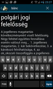 Jogi Szótár screenshot 2