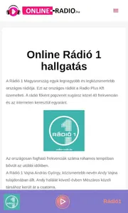 Online Rádiók hallgatása screenshot 1