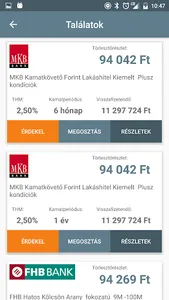 Hitelkalkulátor screenshot 2