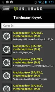 ELTE PPK UNI@HAND screenshot 3
