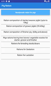 IVRI-Pig Ration(शूकर राशन)App screenshot 3